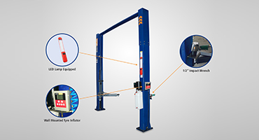 Two post hydraulic multi utility lift